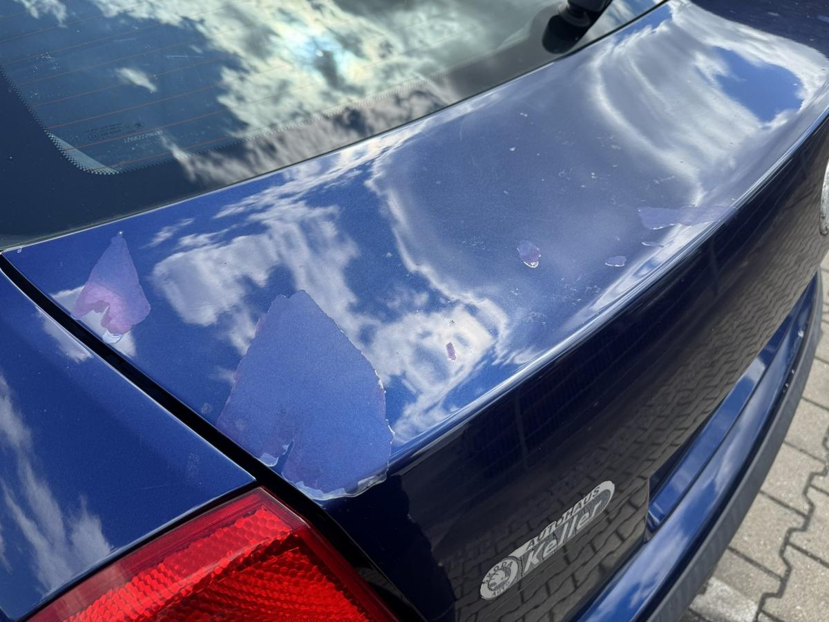 Skoda Octavia 2 1Z original Heckklappe mit Heckscheibe Flie&szlig;heck LF5Q Stormblau Metallic Bj.2008